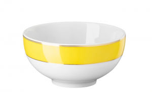 Rosenthal x Swarovski Signum Jonquil Yellow Rice Bowl - 4.75"