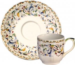 Gien Toscana Espresso Cup + Saucer - Set 2