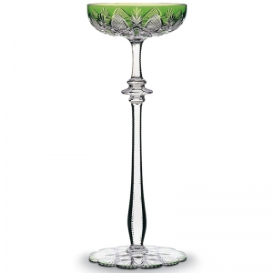 Baccarat Tsar Champagne Coupe - Green