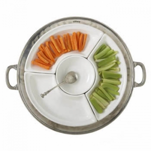 Match Convivio Round Sectional Platter w/handles