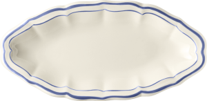 Gien Filets Bleu Pickle Dish