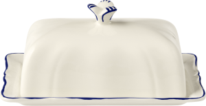 Gien Filet Cobalt Butter Dish