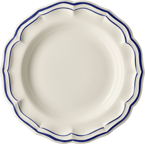 Gien Filet Cobalt Round Deep Dish - 12.25"