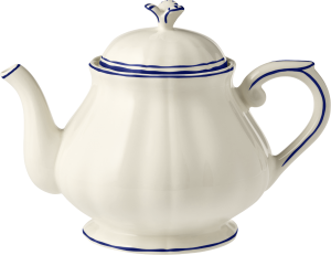 Gien Filet Cobalt Teapot