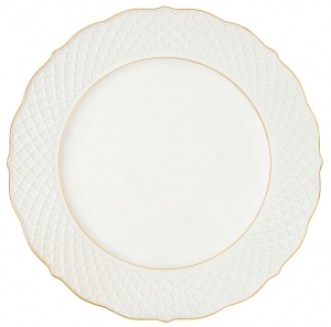 Anna Weatherley Empire White w/ Gold Service Plate - 12"
