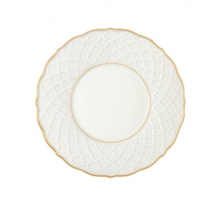 Anna Weatherley Empire White w/ Gold Tea Saucer