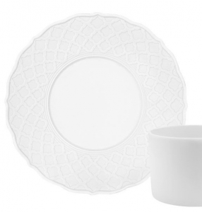 Anna Weatherley Empire White  Tea Saucer
