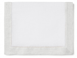 Sferra Filetto - White / Silver Runner - 15 x 90