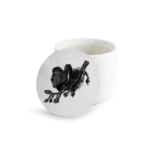 Michael Aram Black Orchid Large Marble Candle