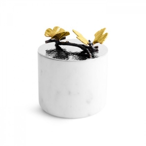 Michael Aram Butterfly Ginkgo Marble Candle