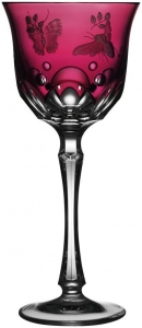 Varga Springtime Raspberry Water Goblet