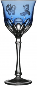 Varga Springtime Sky Blue Water Goblet