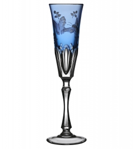 Varga Springtime Sky Blue Champagne Flute