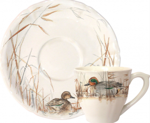 Gien Sologne Tea Cups + Saucer - Set 2