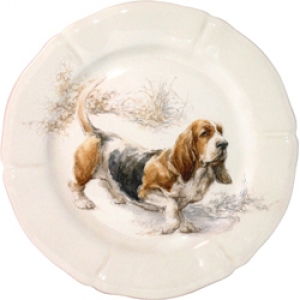 Gien Sologne Dessert Plate - Basset