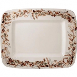 Gien Sologne Rectangular Foliage Platter