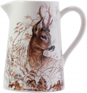 Gien Sologne Pitcher - Roe Deer