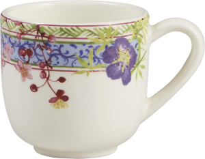 Gien Millefleurs Espresso Cup + Saucer - Set 2