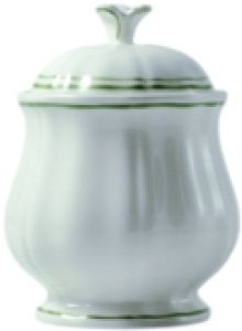 Gien Filets Vert Sugar Bowl