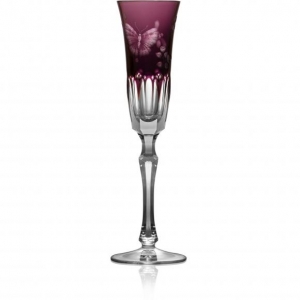 Varga Springtime Amethyst Champagne Flute