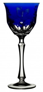 Varga Springtime Cobalt Blue Water Goblet