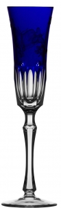 Varga Springtime Cobalt Blue Champagne Flute