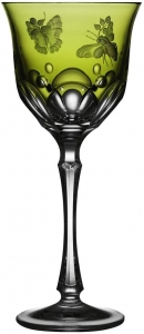 Varga Springtime Yellow-Green Water Goblet
