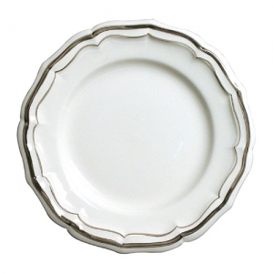 Gien Filets Taupe Dessert Plate