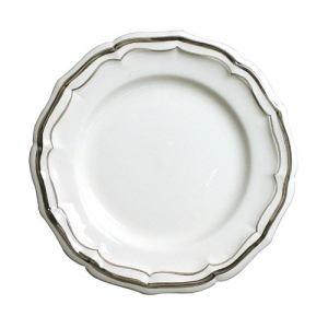 Gien Filets Taupe Canape Plate