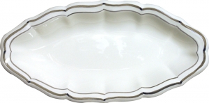 Gien Filets Taupe Pickle Dish