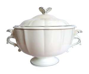 Gien Filets Taupe Soup Tureen