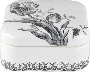 Gien Tulipes Square Candy Box