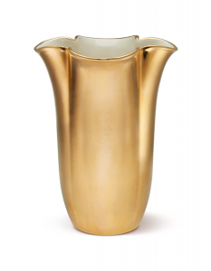 AERIN Gilded Clover Tall Vase - 8"