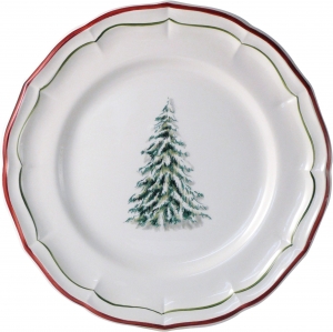 Gien Filets Noel Dessert Plate