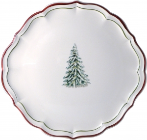 Gien Filets Noel Cake Platter