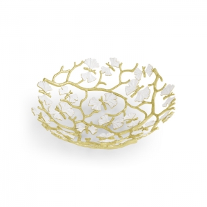 Michael Aram Butterfly Ginkgo Gold Bread Basket