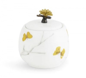 Michael Aram Butterfly Ginkgo Porcelain Sugar Pot