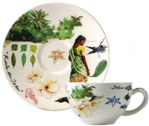 Gien Route Des Indes Breakfast Cup & Saucer