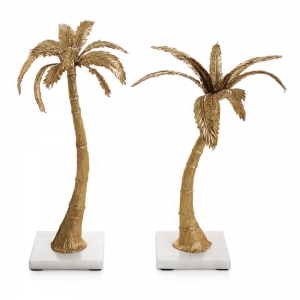 Michael Aram Palm Candleholders (Mixed Pair)