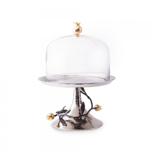 Michael Aram Pomegranate Pastry Dish w/Dome