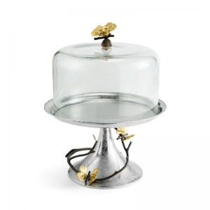Michael Aram Butterfly Ginkgo Pastry Dish w/ Dome
