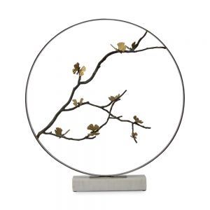 Michael Aram Butterfly Ginkgo Moongate Sculpture -32"