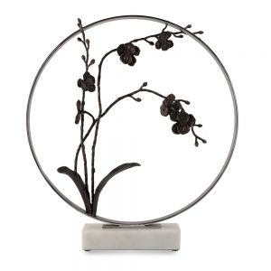 Michael Aram Black Orchid Moon Gate Sculpture - 22"