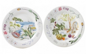 Gien Provence Canape Plates - Set 4 Assorted