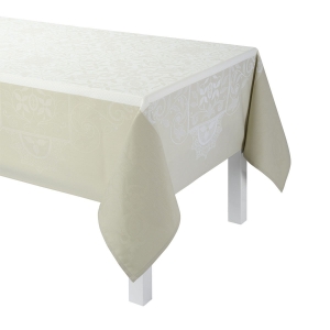 Le Jacquard Francais Venezia Ivoire Tablecloth 69" x 98"