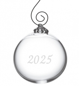 Simon Pearce 2025 Annual Round Ornament