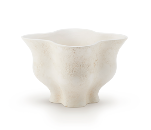 AERIN Corvo Cachepot / Parchment - 6.9"