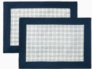 SFERRA Mikela Navy Placemat 14X20 - Set 4