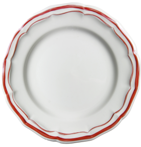Gien Filet Rouge Canape Plate