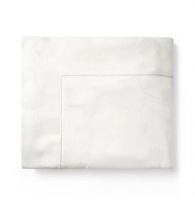 Sferra Giza 45 Jacquard - Ivory Queen Duvet Cover - 88 X 92